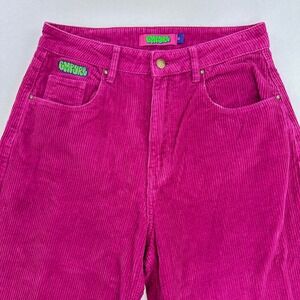 Empyre Tori Magenta Pink Corduroy Pants High Waisted Straight Leg Womens Size 6